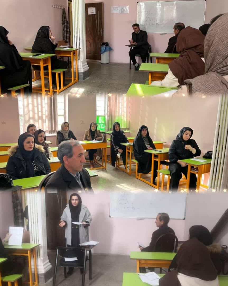 جلسه هم اندیشی با والدین محترم پایه دوزادهم دبیرستان متوسطه دوم صادقیه
